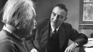 J. Robert Oppenheimer and Albert Einstein (Via Getty Images)